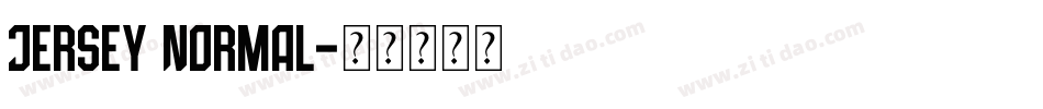 Jersey Normal字体转换
